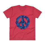 Puzzle Peace Sign Autism Spectrum Asperger Awareness Men's V-Neck T-Shirt + House Of HaHa Best Cool Funniest Funny Gifts