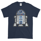 R2-D2 Perler Art Short-Sleeve T-Shirt by Aubrey Silva + House Of HaHa Best Cool Funniest Funny Gifts