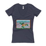 Please Recycle Women's V-Neck Aquaman Parody T-Shirt - House Of HaHa