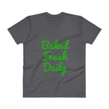 Baked Fresh Daily Men's V-Neck T-Shirt + House Of HaHa Best Cool Funniest Funny Gifts
