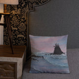 Sunrise Shores Premium Pillow + House Of HaHa Best Cool Funniest Funny Gifts