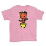 Baby Groot Perler Art Youth Short Sleeve T-Shirt by Aubrey Silva + House Of HaHa Best Cool Funniest Funny Gifts