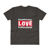 Unconditional Love Unexclusive Family Unity Peace V-Neck T-Shirt + House Of HaHa Best Cool Funniest Funny Gifts