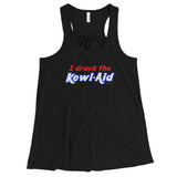 I Drank the Kewl Aid Psychedelic LSD Women's Flowy Racerback Tank + House Of HaHa Best Cool Funniest Funny Gifts