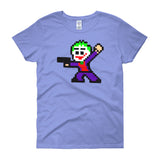 Joker Perler Art Women's Short Sleeve T-Shirt by Silva Linings + House Of HaHa Best Cool Funniest Funny Gifts