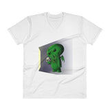 Midnight Snack Chibi Cthulhu Men's V-Neck T-Shirt + House Of HaHa Best Cool Funniest Funny Gifts