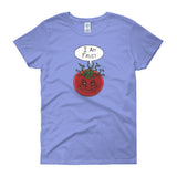 I am Fruit Tomato Guardians Groot Mashup Parody Women's short sleeve t-shirt + House Of HaHa Best Cool Funniest Funny Gifts