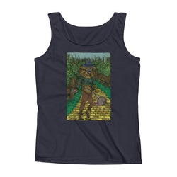 Walkers Of Oz: Zombie Wizard of Oz Cornfield Parody  Ladies' Tank Top + House Of HaHa Best Cool Funniest Funny Gifts