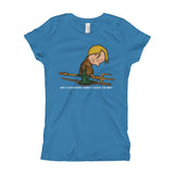 Why's Everybody Always Picking On Me? Aquaman Charlie Brown Mash-Up Girl's Princess T-Shirt - House Of HaHa