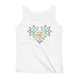 Rainbow Female Gender Venus Symbol Heart Love Unity Ladies' Tank Top + House Of HaHa Best Cool Funniest Funny Gifts