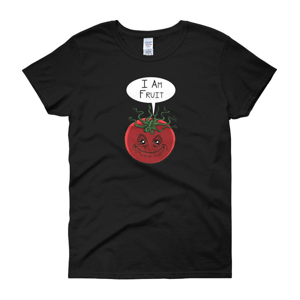 I am Fruit Tomato Guardians Groot Mashup Parody Women's short sleeve t-shirt + House Of HaHa Best Cool Funniest Funny Gifts