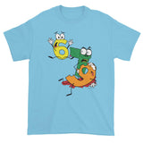 Why was 6 Afraid of 7 Seven Ate Nine Cute Zombie Pun Short sleeve t-shirt + House Of HaHa Best Cool Funniest Funny Gifts