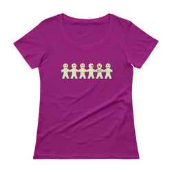 I'm with Stupid Ladies' Scoopneck T-Shirt + House Of HaHa Best Cool Funniest Funny Gifts