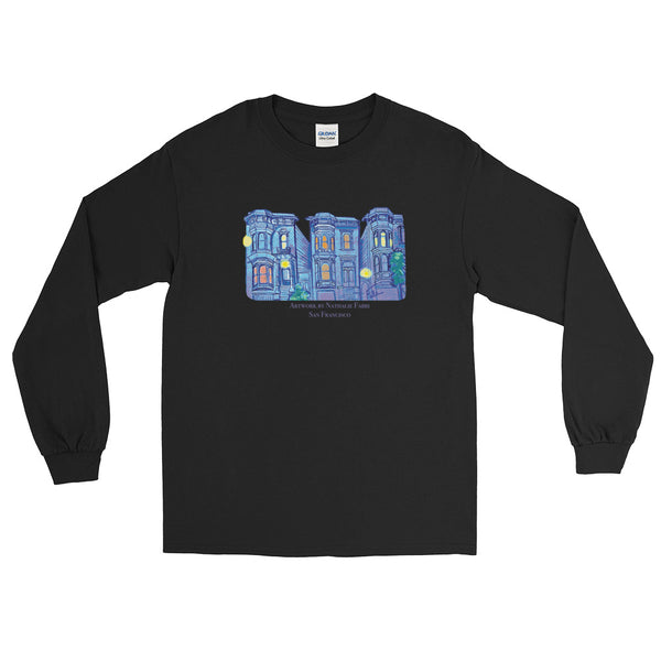 My Three Loves San Francisco Long Sleeve T-Shirt by Nathalie Fabri + House Of HaHa Best Cool Funniest Funny Gifts