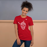 Skull Made of Butterflies Short-Sleeve Unisex Butterfly T-Shirt for Women and Men + House Of HaHa Best Cool Funniest Funny Gifts