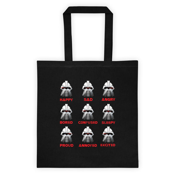 Moods Cylon Emotion Chart Mashup Parody Tote Bag + House Of HaHa Best Cool Funniest Funny Gifts