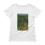 Walkers Of Oz: Zombie Wizard of Oz Cornfield Parody  Ladies' Scoopneck T-Shirt + House Of HaHa Best Cool Funniest Funny Gifts