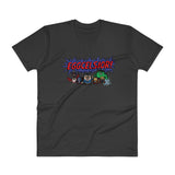 Eggcelsior! Marvel's Avengers Stan Lee Parody Portrait Excelsior Men's V-Neck T-Shirt + House Of HaHa Best Cool Funniest Funny Gifts
