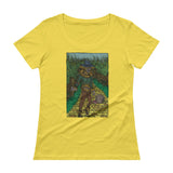 Walkers Of Oz: Zombie Wizard of Oz Cornfield Parody  Ladies' Scoopneck T-Shirt + House Of HaHa Best Cool Funniest Funny Gifts
