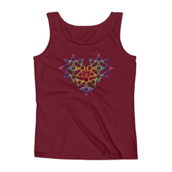 Rainbow Female Gender Venus Symbol Heart Love Unity Ladies' Tank Top + House Of HaHa Best Cool Funniest Funny Gifts