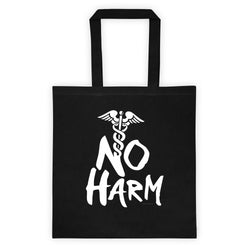 No Harm Caduceus EMT Paramedic Medical Symbol Tote Bag + House Of HaHa Best Cool Funniest Funny Gifts