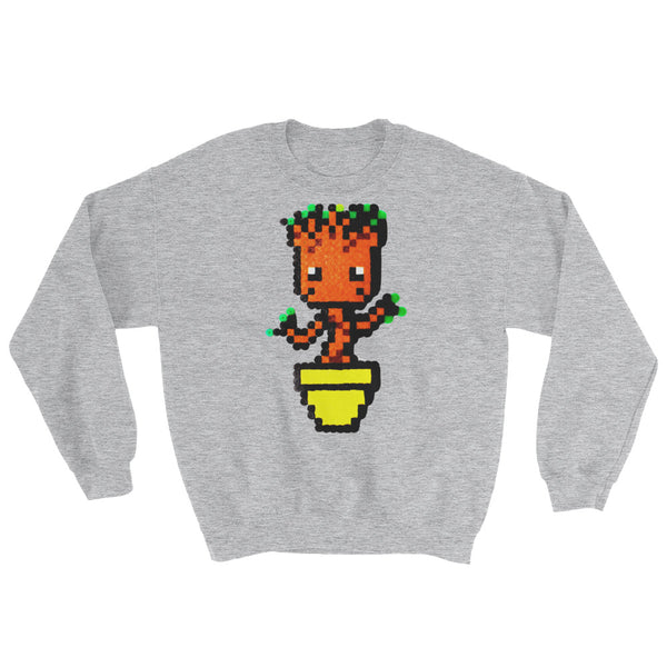 Baby Groot Perler Art Sweatshirt by Aubrey Silva + House Of HaHa Best Cool Funniest Funny Gifts