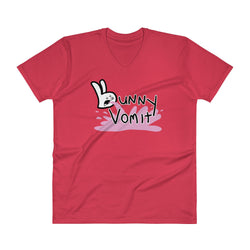 Bunny Vomit Logo Men's V-Neck T-Shirt - House Of HaHa