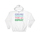 Explore Stargaze Dream Repeat Heavy Hooded Hoodie Sweatshirt + House Of HaHa Best Cool Funniest Funny Gifts