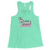 Bunny Vomit Logo Women's Flowy Racerback Tank Top - House Of HaHa