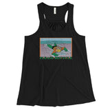 Please Recycle Women's Flowy Racerback Aquaman Parody Tank Top - House Of HaHa