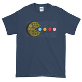 PAC-MOON Death Star Pac-Man Mashup Men's Short-Sleeve T-Shirt by Aaron Gardy + House Of HaHa Best Cool Funniest Funny Gifts