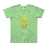 Butterfly Skull Youth Short Sleeve T-Shirt - Made in USA - House Of HaHa