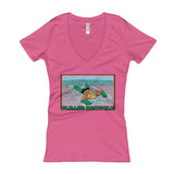 Please Recycle Women's V-Neck Aquaman Parody T-Shirt - House Of HaHa