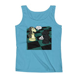 White Knight Dark Knight Batman Chess Match Pun Parody Ladies' Tank Top + House Of HaHa Best Cool Funniest Funny Gifts