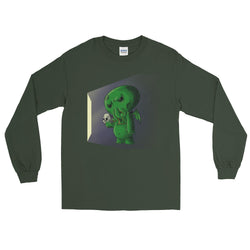 Midnight Snack Chibi Cthulhu Men's Long Sleeve T-Shirt + House Of HaHa Best Cool Funniest Funny Gifts