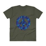 Puzzle Peace Sign Autism Spectrum Asperger Awareness Men's V-Neck T-Shirt + House Of HaHa Best Cool Funniest Funny Gifts