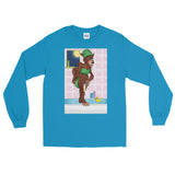Werewolf Shaving in the Shower Long Sleeve T-Shirt + House Of HaHa Best Cool Funniest Funny Gifts
