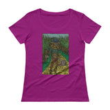 Walkers Of Oz: Zombie Wizard of Oz Cornfield Parody  Ladies' Scoopneck T-Shirt + House Of HaHa Best Cool Funniest Funny Gifts