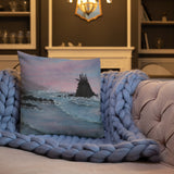 Sunrise Shores Premium Pillow + House Of HaHa Best Cool Funniest Funny Gifts