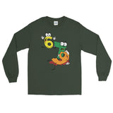 Why was 6 Afraid of 7 Seven Ate Nine Cute Zombie Pun Long Sleeve T-Shirt + House Of HaHa Best Cool Funniest Funny Gifts