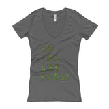 Do You Like Bugs? Creepy Insect Lovers Entomology Women's V-Neck T-shirt + House Of HaHa Best Cool Funniest Funny Gifts