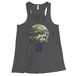I'd Rather Be Punishing Women's Flowy Racerback Punisher Fishing Tank Top + House Of HaHa Best Cool Funniest Funny Gifts