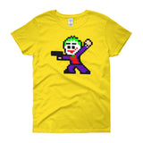 Joker Perler Art Women's Short Sleeve T-Shirt by Silva Linings + House Of HaHa Best Cool Funniest Funny Gifts