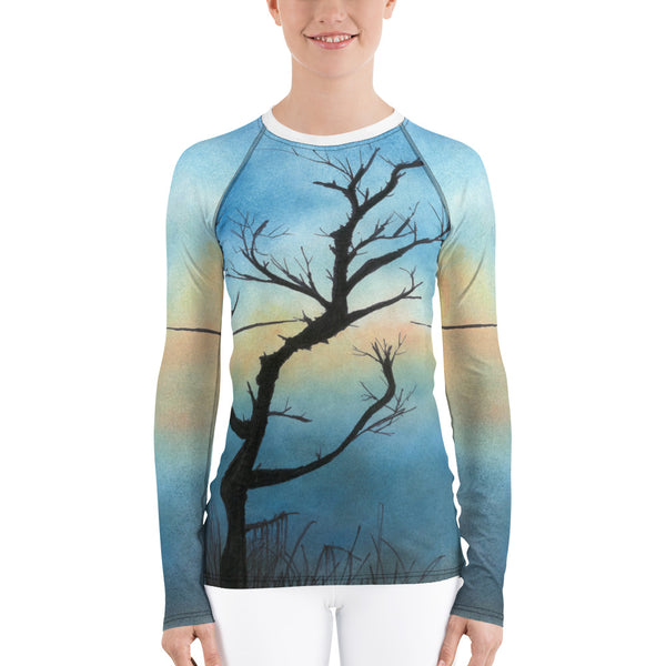 Sand Lake Estuary Sandlake Oregon Coast Dunes ATV Women's Rash Guard + House Of HaHa Best Cool Funniest Funny Gifts