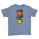 Baby Groot Perler Art Youth Short Sleeve T-Shirt by Aubrey Silva + House Of HaHa Best Cool Funniest Funny Gifts