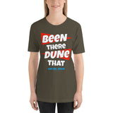 Been There Dune That Sand Lake Oregon ATV Flag Short-Sleeve Unisex T-Shirt + House Of HaHa Best Cool Funniest Funny Gifts