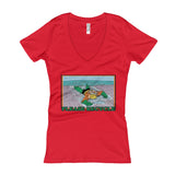Please Recycle Women's V-Neck Aquaman Parody T-Shirt - House Of HaHa