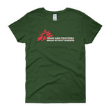 Ninjas without Borders Martial Arts Ninjutsu Fighter Women's Short Sleeve T-Shirt + House Of HaHa Best Cool Funniest Funny Gifts