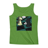 White Knight Dark Knight Batman Chess Match Pun Parody Ladies' Tank Top + House Of HaHa Best Cool Funniest Funny Gifts