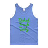 Baked Fresh Daily Men's Cannabis Tank Top - House Of HaHa